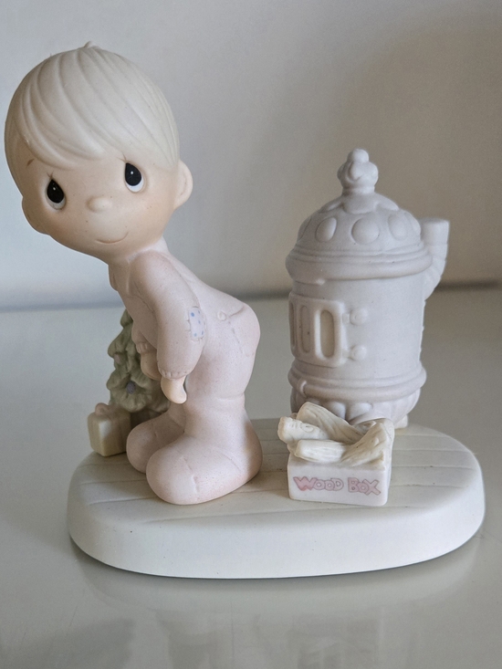Enesco Other - Precious Moments May Your Christmas Be Warm Porcelain Figurine W/ Box E2348